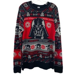 Star Wars Men’s Darth Vader Ugly Christmas Sweater